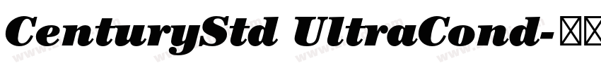 CenturyStd UltraCond字体转换